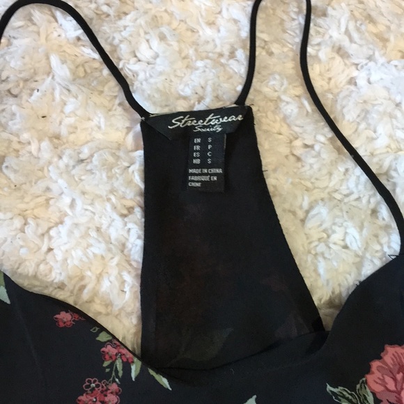 NWOT Floral Racerback Tank - Picture 3 of 3